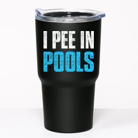 Funny Swimming Pool Swimmer I Pee in Pools Tumbler