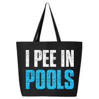 Funny Swimming Pool Swimmer I Pee in Pools 25L Jumbo Tote