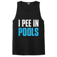 Funny Swimming Pool Swimmer I Pee in Pools PosiCharge Competitor Tank
