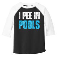 Funny Swimming Pool Swimmer I Pee in Pools Toddler Fine Jersey T-Shirt