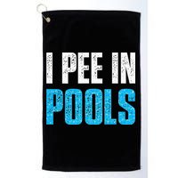 Funny Swimming Pool Swimmer I Pee in Pools Golf Towel