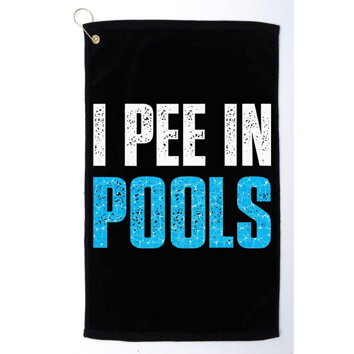 Funny Swimming Pool Swimmer I Pee in Pools Golf Towel