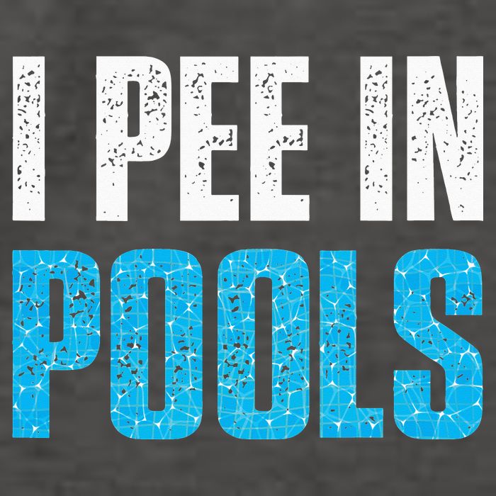 Funny Swimming Pool Swimmer I Pee in Pools Vector Backpack