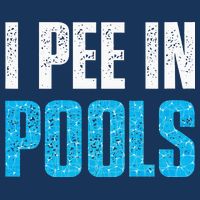 Funny Swimming Pool Swimmer I Pee in Pools Infant Baby Jersey Bodysuit
