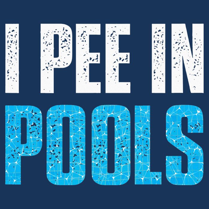 Funny Swimming Pool Swimmer I Pee in Pools Infant Baby Jersey Bodysuit