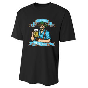 Fo Snitzel Prost German Oktoberfest Performance Sprint T-Shirt