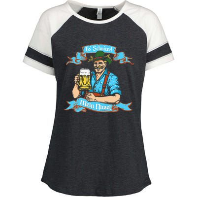 Fo Snitzel Prost German Oktoberfest Enza Ladies Jersey Colorblock Tee