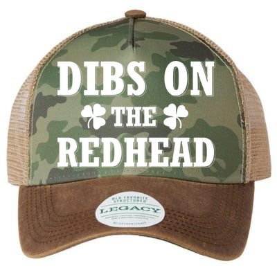 Funny St. PatrickS Day Dibs On The Redhead Legacy Tie Dye Trucker Hat