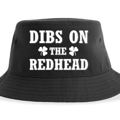 Funny St. PatrickS Day Dibs On The Redhead Sustainable Bucket Hat