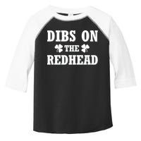 Funny St. PatrickS Day Dibs On The Redhead Toddler Fine Jersey T-Shirt