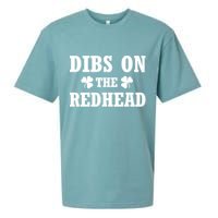 Funny St. PatrickS Day Dibs On The Redhead Sueded Cloud Jersey T-Shirt
