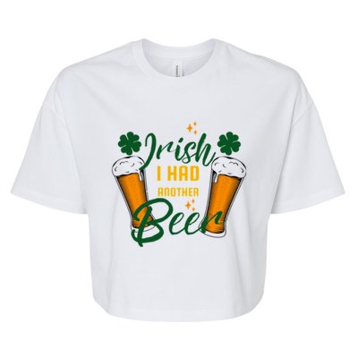 Funny Saint Patricks Day Bella+Canvas Jersey Crop Tee