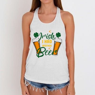 Funny Saint Patricks Day Women's Knotted Racerback Tank