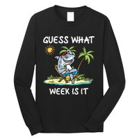 Funny Shark Party Beach Guess What Week Is It Lover Shark Long Sleeve Shirt