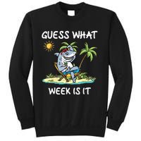 Funny Shark Party Beach Guess What Week Is It Lover Shark Sweatshirt