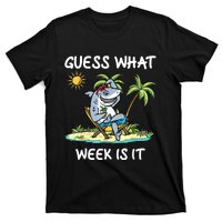 Funny Shark Party Beach Guess What Week Is It Lover Shark T-Shirt