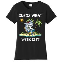 Funny Shark Party Beach Guess What Week Is It Lover Shark Women's T-Shirt