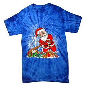 Funny Santa Playing Baseball Christmas Tree Lights Xmas Pjs Great Gift Tie-Dye T-Shirt