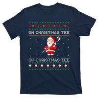 Funny Santa Playing Golf Sports Christmas T-Shirt