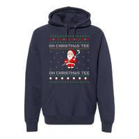 Funny Santa Playing Golf Sports Christmas Premium Hoodie