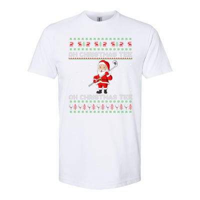 Funny Santa Playing Golf Sports Christmas Softstyle CVC T-Shirt