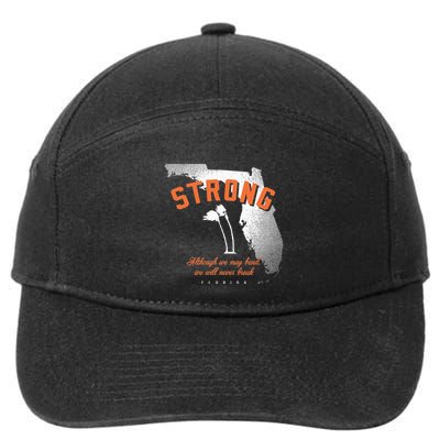 Florida Strong Palm Trees Bend Not Break 7-Panel Snapback Hat