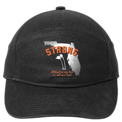 Florida Strong Palm Trees Bend Not Break 7-Panel Snapback Hat