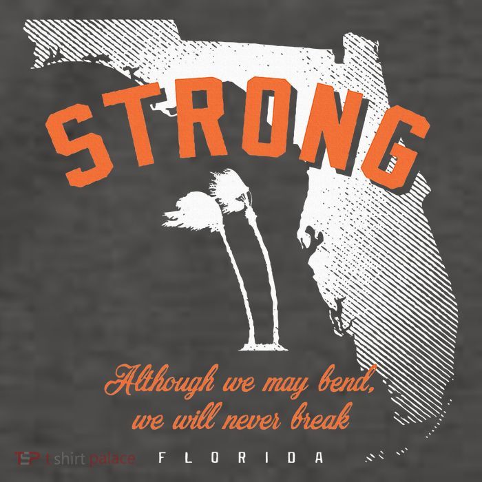 Florida Strong Palm Trees Bend Not Break Vector Backpack