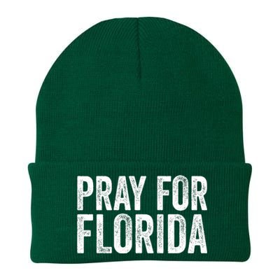 Florida Strong Pray For Florida Hurricane Milton Florida Tropical Storm Knit Cap Winter Beanie