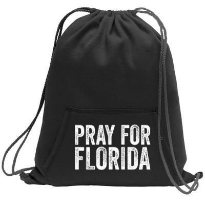 Florida Strong Pray For Florida Hurricane Milton Florida Tropical Storm Sweatshirt Cinch Pack Bag