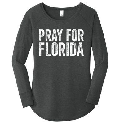 Florida Strong Pray For Florida Hurricane Milton Florida Tropical Storm Women's Perfect Tri Tunic Long Sleeve Shirt