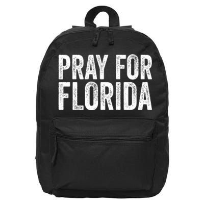 Florida Strong Pray For Florida Hurricane Milton Florida Tropical Storm 16 in Basic Backpack