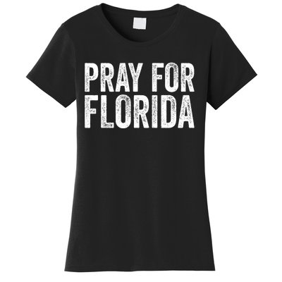 Florida Strong Pray For Florida Hurricane Milton Florida Tropical Storm Women's T-Shirt