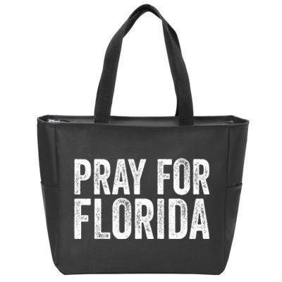 Florida Strong Pray For Florida Hurricane Milton Florida Tropical Storm Zip Tote Bag