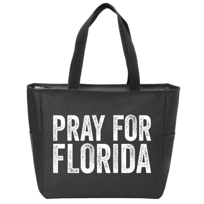 Florida Strong Pray For Florida Hurricane Milton Florida Tropical Storm Zip Tote Bag