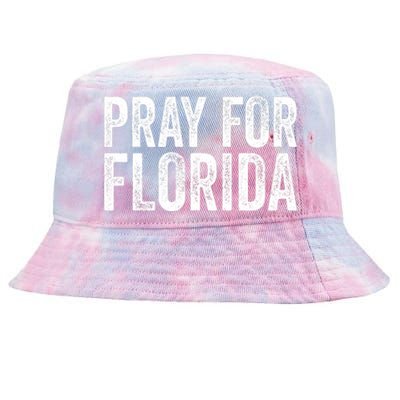 Florida Strong Pray For Florida Hurricane Milton Florida Tropical Storm Tie-Dyed Bucket Hat