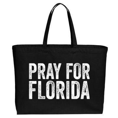 Florida Strong Pray For Florida Hurricane Milton Florida Tropical Storm Cotton Canvas Jumbo Tote