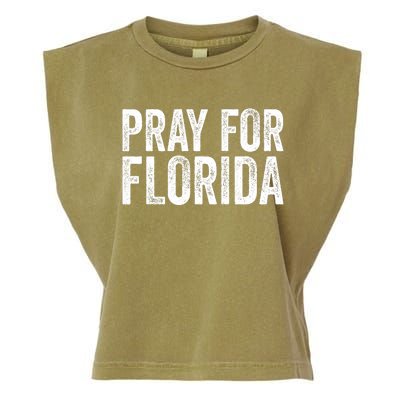 Florida Strong Pray For Florida Hurricane Milton Florida Tropical Storm Garment-Dyed Women's Muscle Tee