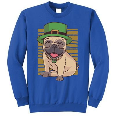 Funny St Patricks Day Pug Dog Lover Gift Tall Sweatshirt