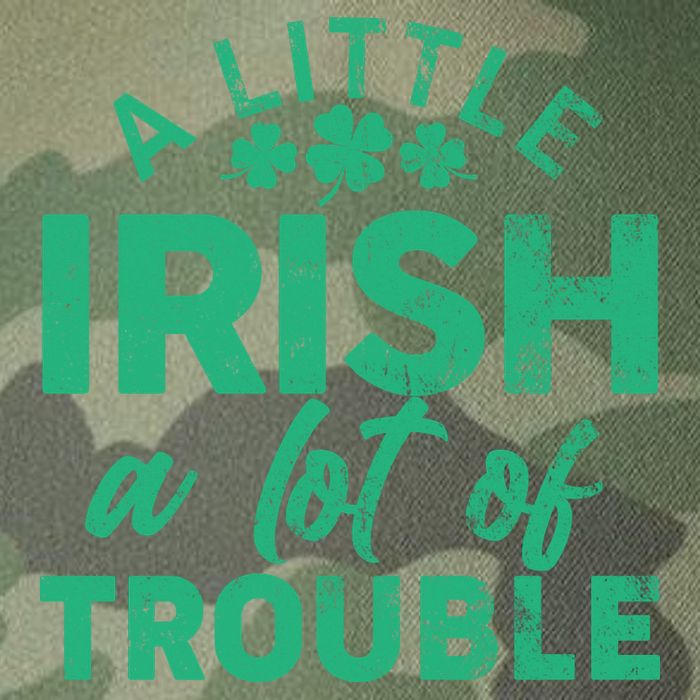 Funny St Patricks Day A Little Irish A Lot Of Trouble Legacy Tie Dye Trucker Hat