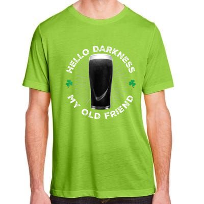 Funny St PatrickS Day Hello Darkness My Old Friend Stout Gift Adult ChromaSoft Performance T-Shirt