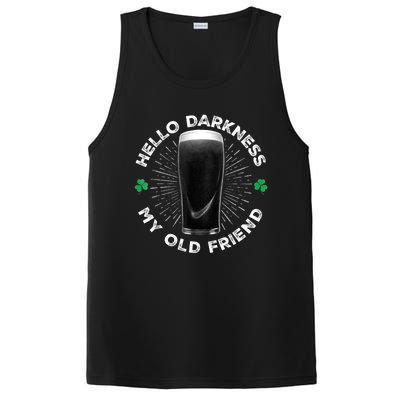 Funny St PatrickS Day Hello Darkness My Old Friend Stout Gift PosiCharge Competitor Tank