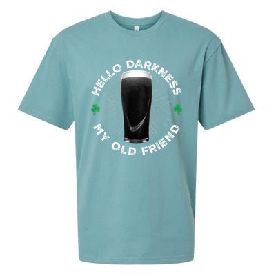 Funny St PatrickS Day Hello Darkness My Old Friend Stout Gift Sueded Cloud Jersey T-Shirt