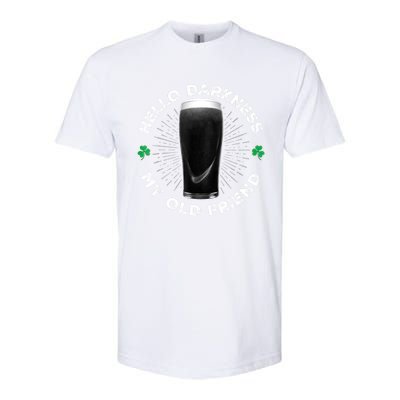 Funny St PatrickS Day Hello Darkness My Old Friend Stout Gift Softstyle CVC T-Shirt