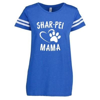 Fun Shar Pei Mama Gift Pet Lover Apparel Dog SharPeis Mom Enza Ladies Jersey Football T-Shirt