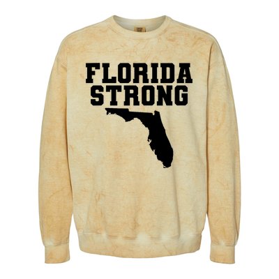 Florida Strong Pray For Florida Survived Hurricane Milton 2024 Colorblast Crewneck Sweatshirt