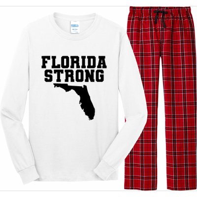 Florida Strong Pray For Florida Survived Hurricane Milton 2024 Long Sleeve Pajama Set