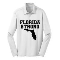 Florida Strong Pray For Florida Survived Hurricane Milton 2024 Silk Touch Performance Long Sleeve Polo