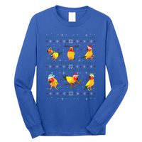 Funny Santa Parrot Decorations Sun Conure Ugly Christmas Cute Gift Long Sleeve Shirt