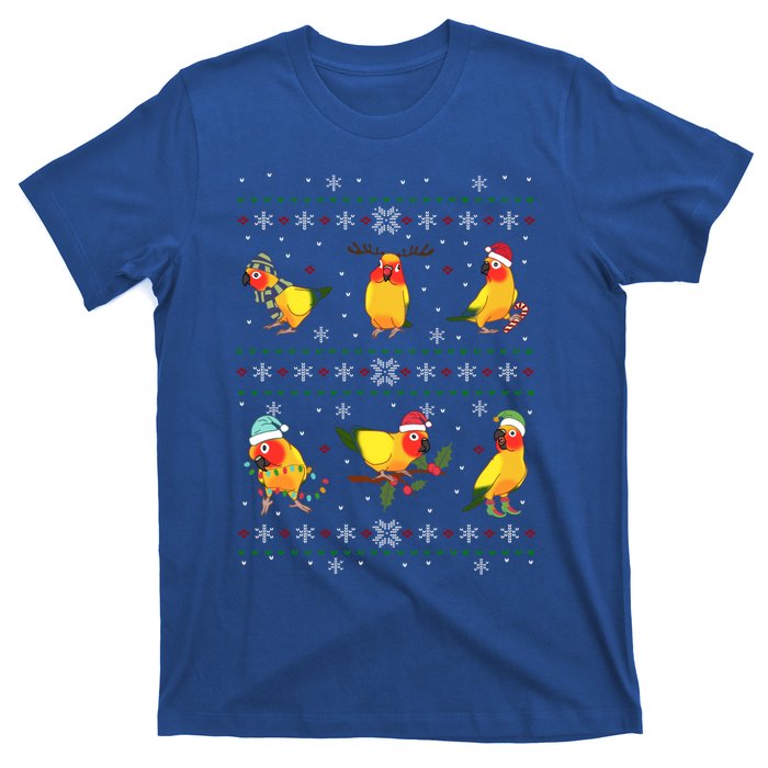 Funny Santa Parrot Decorations Sun Conure Ugly Christmas Cute Gift T-Shirt